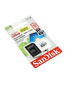 Купить Карта памяти SanDisk Ultra microSDHC 32GB + адаптер (SDSQUA4-032G-GN6MA)  в E-mobi