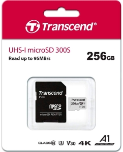 Купить Карта памяти Transcend UHS-I microSDXC 256GB (TS256GUSD300S-A)  в E-mobi