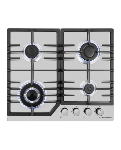 Купить Встраиваемая варочная панель газовая MAUNFELD EGHS.64.43CS/G серебристый в E-mobi