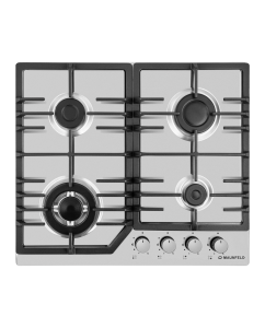 Купить Встраиваемая варочная панель газовая MAUNFELD EGHS.64.43CS/G серебристый  в E-mobi