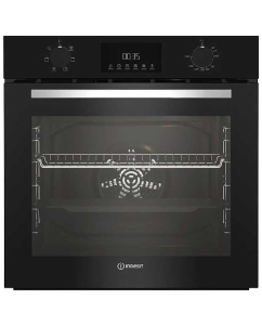 Купить Встраиваемый электрический духовой шкаф Indesit IFE 3644 BL серебристый, черный в E-mobi