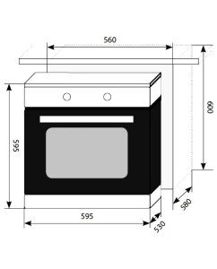 Купить Встраиваемый электрический духовой шкаф LEX EDP 093 BL Black  в E-mobi