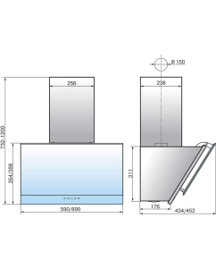 Купить Вытяжка настенная ELIKOR Жемчуг 60П-700-Е4Д белый  в E-mobi