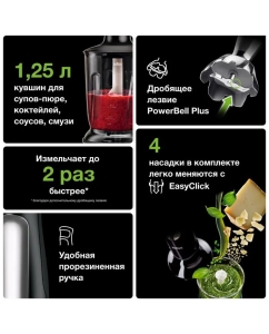 Купить Погружной блендер Braun Multiquick 7 MQ7045X Black  в E-mobi