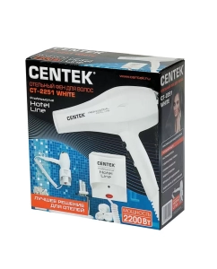Купить Фен Centek CT-2251 2200 Вт белый  в E-mobi