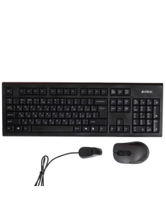 Купить Комплект клавиатура+мышь A4Tech 7100N USB  в E-mobi