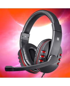 Купить Игровые наушники с микрофоном Defender Warhead G-160 черный  в E-mobi