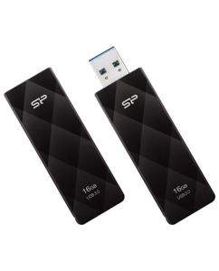 Купить Флешка Silicon Power Blaze B20 16ГБ Black (SP016GBUF3B20V1K)  в E-mobi