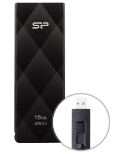Купить Флешка Silicon Power Blaze B20 16ГБ Black (SP016GBUF3B20V1K)  в E-mobi