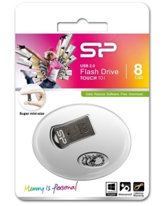 Купить Флешка Silicon Power Touch T01 8ГБ Black (SP008GBUF2T01V1K)  в E-mobi