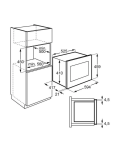 Купить Встраиваемая микроволновая печь Electrolux KMFD264TEX черный  в E-mobi