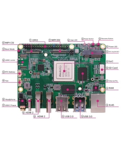 Купить Одноплатный компьютер RockPi зеленый (ROCK 5 Model B 4GB)  в E-mobi