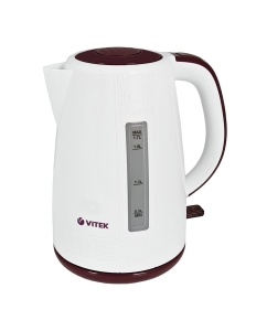 Купить Чайник электрический VITEK VT-7055 1.7 л белый, коричневый  в E-mobi