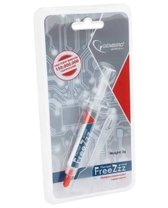 Купить Термопаста Gembird FreeZzz GF-01-3 для радиаторов, 3гр, шприц  в E-mobi