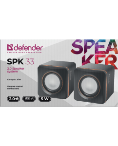 Купить Колонки компьютерные Defender SPK 33 Black (65633)  в E-mobi