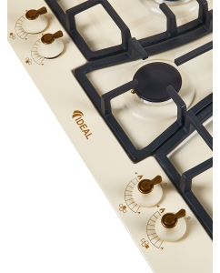 Купить Встраиваемая варочная панель газовая Ideal 35227N бежевый  в E-mobi