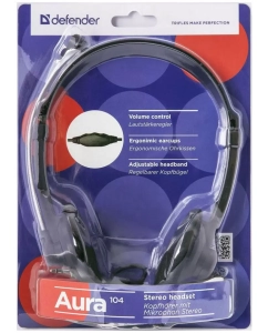 Купить Гарнитура Defender Aura 104 Black  в E-mobi