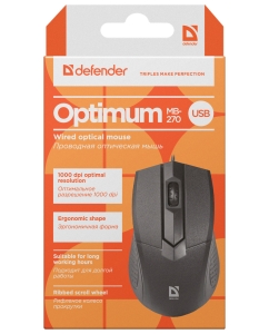Купить Мышь Defender Optimum MB-270 Black  в E-mobi