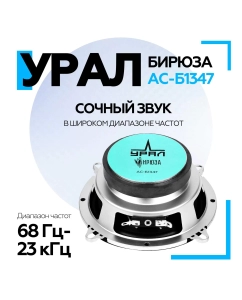 Купить Коаксиальная акустическая система УРАЛ БИРЮЗА АС-Б1347  в E-mobi