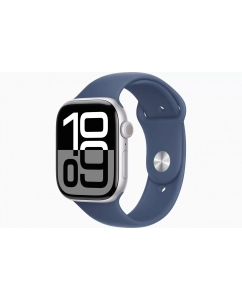 Купить Часы Apple Watch Series 10 Aluminium Silver 46mm GPS Sport Band Denim S/M в E-mobi