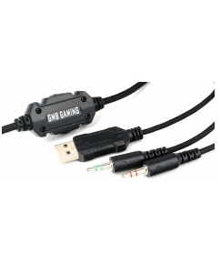 Купить Наушники Gembird MHS-GX20, игровые, полноразмерные, микрофон, мембрана 50 мм, 2.1 м, черны  в E-mobi