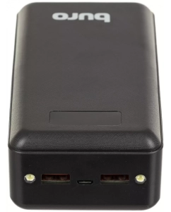Купить Внешний аккумулятор Buro BPF30D 30000mAh 3A QC PD 22.5W 2xUSB черный  в E-mobi