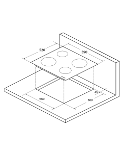Купить Встраиваемая варочная панель электрическая KUPPERSBERG ECO 601 черный  в E-mobi