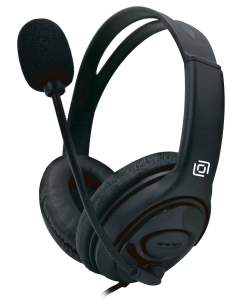 Купить Наушники с микрофоном Оклик HS-M400 черный 1.8м накладные оголовье (1532019) в E-mobi