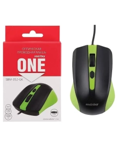 Купить Мышь SmartBuy ONE 352 Green/Black (SBM-352-GK)  в E-mobi