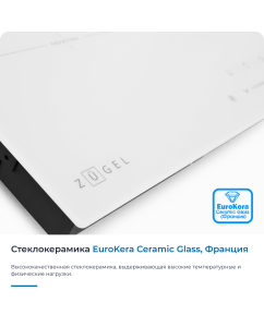 Купить Встраиваемая варочная панель индукционная ZUGEL ZIH453W белый  в E-mobi