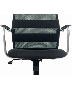 Купить Кресло Бюрократ KB-5M черный TW-01 3C11 сетка/ткань с подголов. крестовина металл хром  в E-mobi