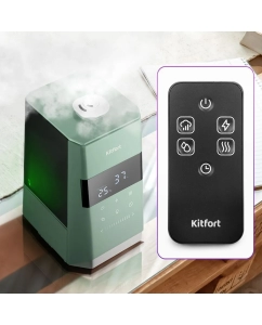 Купить Воздухоувлажнитель Kitfort КТ-3824 зеленый  в E-mobi
