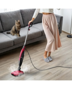 Купить Паровая швабра Kitfort КТ-3924 черный; розовый  в E-mobi