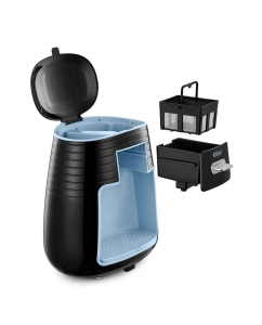 Купить Кофеварка капельного типа Kitfort КТ-7447 черный, голубой  в E-mobi