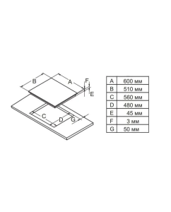 Купить Встраиваемая варочная панель газовая De Luxe TG4 750231F-075 черный  в E-mobi