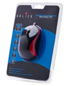 Купить Мышь OKLICK 115S Red/Black  в E-mobi