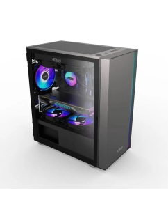 Купить Корпус компьютерный PCCooler LM300 ARGB BK (LM300 ARGB BK) черный  в E-mobi