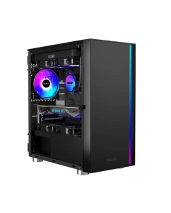 Купить Корпус компьютерный PCCooler LM300 ARGB BK (LM300 ARGB BK) черный  в E-mobi