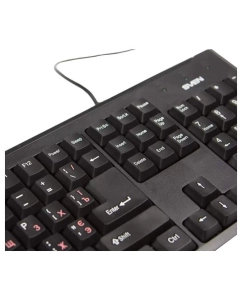 Купить Проводная клавиатура Sven Standard 303 Power Black (SV-03100303PU)  в E-mobi
