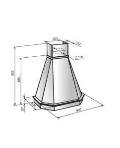 Купить Вытяжка настенная ELIKOR Камин Грань 90П-650-П3Л белый  в E-mobi