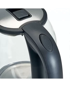 Купить Чайник электрический Аксинья КС-1005 1.8 л серебристый, прозрачный, черный  в E-mobi