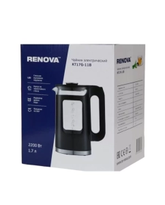 Купить Чайник электрический RENOVA KT17G-11B 1.7 л черный  в E-mobi