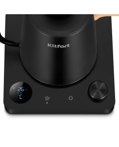 Купить Чайник электрический Kitfort KT-6726 1 л черный  в E-mobi