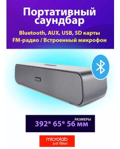 Купить Саундбар Microlab MS210 Grey  в E-mobi