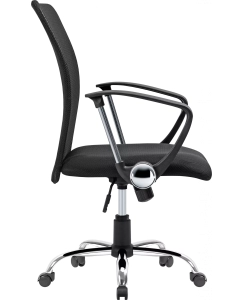 Купить Кресло Defender Rivellon Черный,сетка,хром.крестовина  в E-mobi