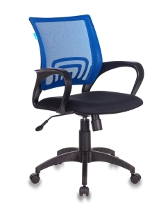 Купить Компьютерное кресло Бюрократ CH-695N/BL/TW-11, черный/синий в E-mobi