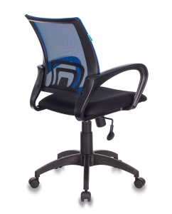 Купить Компьютерное кресло Бюрократ CH-695N/BL/TW-11, черный/синий  в E-mobi