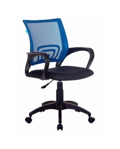 Купить Кресло Tron CH-695NLT, на колесиках, сетка/ткань, синий/черный в E-mobi