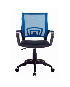Купить Кресло Tron CH-695NLT, на колесиках, сетка/ткань, синий/черный  в E-mobi