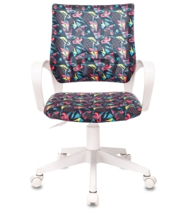 Купить Кресло детское Бюрократ BUROKIDS 1 W мультиколор геометрия  в E-mobi